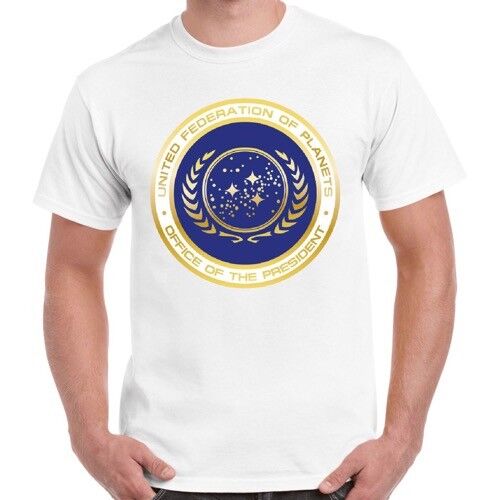 Federación de Planetas Unidos Logo Retro Camiseta 577 
