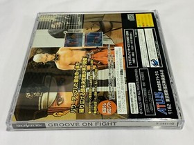 GROOVE ON FIGHT w/ Memory RAM & Spine Sega Saturn ATLUS Japan