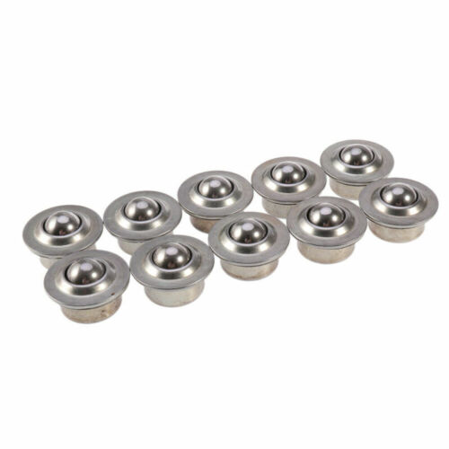 10pcs Bearing Casters Stainless Steel Transfer Ball Bearing for Shop Garage Home 