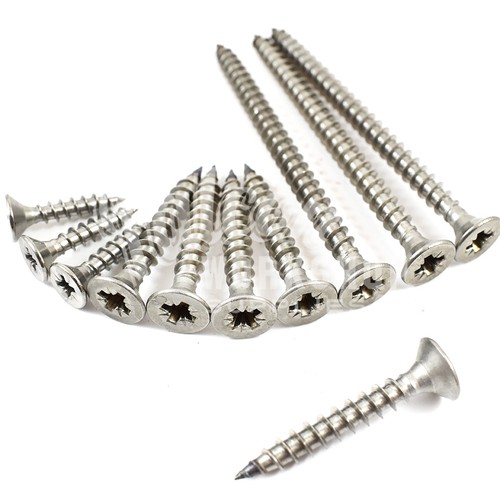 Pozi corona checoslovaca Self Tapping Tornillos Avellanado Tornillo De Acero Inoxidable A4 Marina 4.0mm 8g