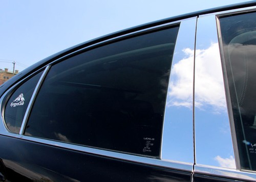 Fits Jeep Compass 07-12 Chrome Mirror B-Pillar Door Pillar Covers Post Accessori