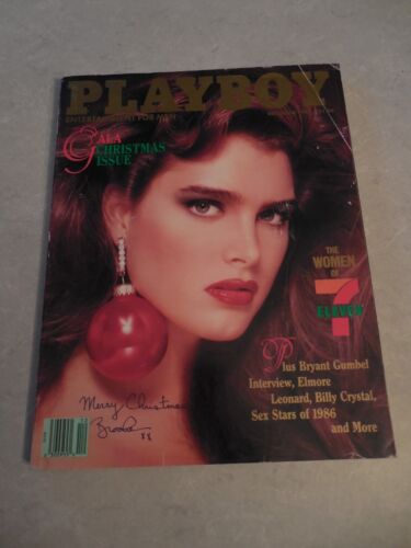 Playboy Magazine December Brooke Shields Cover Women Of