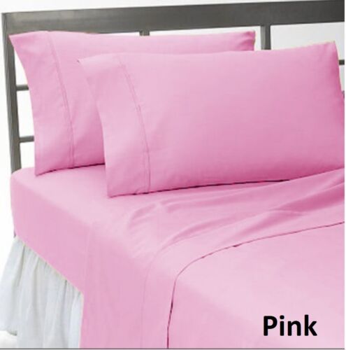 1200 TC Egyptian Cotton Home Bedding Items Twin Size Solid/Striped Colors 