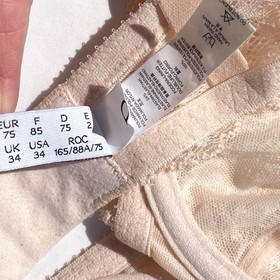 La Perla Studio 2 Underwire Bra 34D Beige Lace