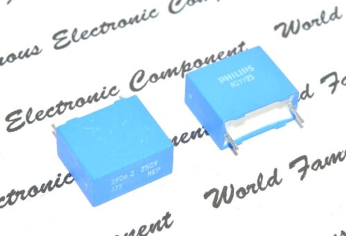 PHILIPS MKP379 0.39uF 250V 5/% pitch:15mm Film Capacitor 10pcs 0.39µF 390nF