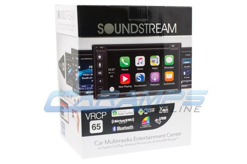 NEW SOUNDSTREAM STEREO RADIO APPLE CARPLAY /& SIRIUS XM /& BLUETOOTH W INSTALL KIT