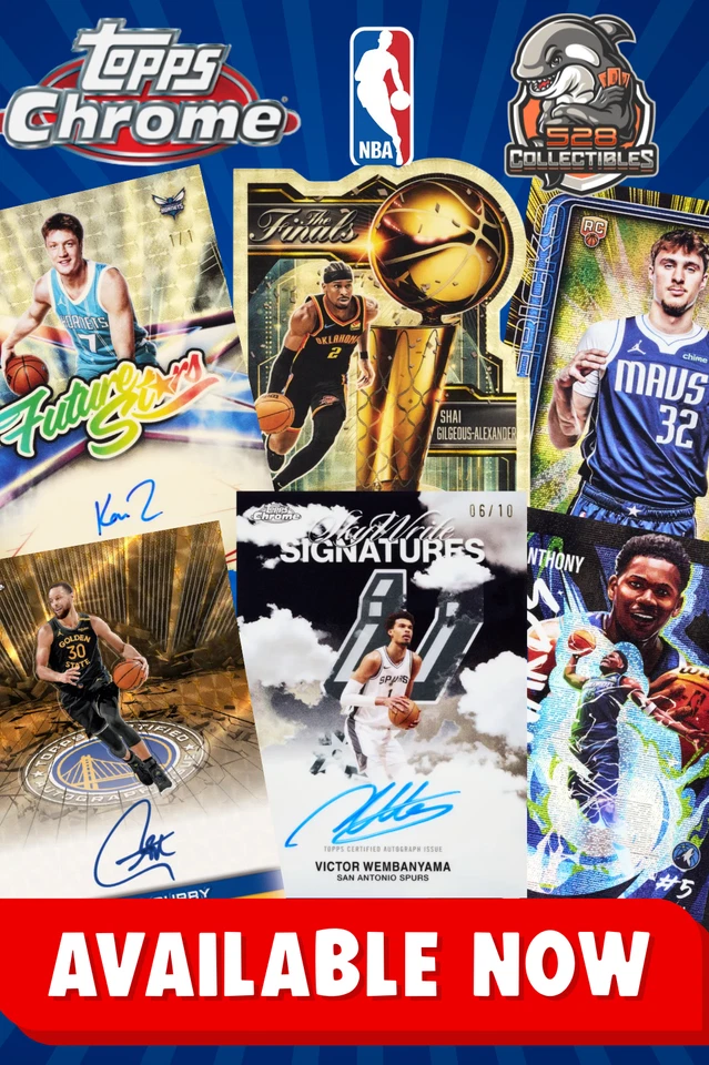 $1 Auctions! NEW 2025-26 Topps Chrome Basketball break. RELEASE DAY!