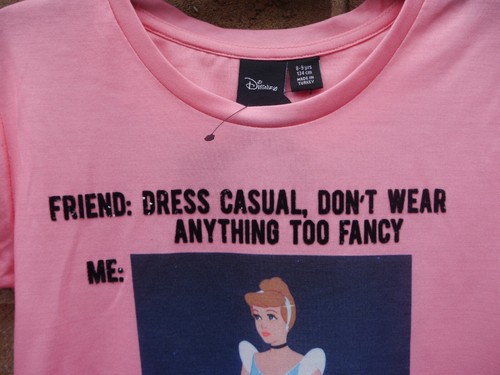Girls Disney Pink Top Shirt Short Sleeve disney Princess ex chain store primark