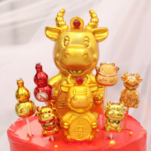 2021 the year of the ox gourd ornaments happy birthday cake insert cake pluAUAU