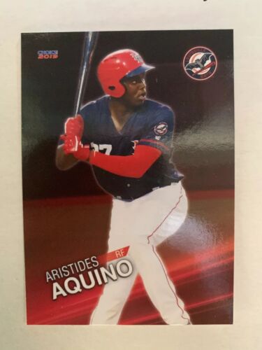 Aristedes Aquino Louisville Bats Baseball Trading Card Cincinnati Reds Rare 2019