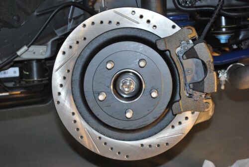 15-17 Mustang GT or EcoBoost Rear StopTech Cross Drilled /& Slotted Brake Rotors