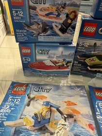 LEGO CITY Lot: Race Boat, Surfer Rescue, Police ATV, Speed Boat, More! NEW!