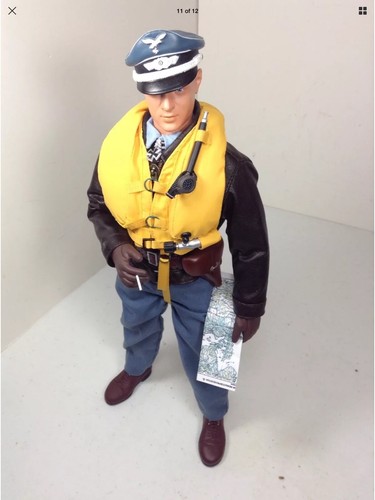 1//6 DRAGON German Luftwaffe Fighter Pilot flight gear P-38 /& Carte BBI DID WW2
