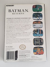 Batman Returns NES (Nintendo, 1993) Complete in Box Rare! Protector & Dust Cover