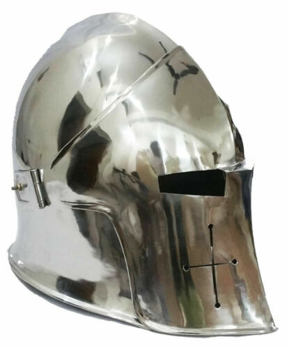 Medieval Barbuta Helmet Knights Templar Crusader Armour Helmet SCA WITH EXP.SHIP 