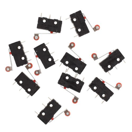 10 Pcs Mini Micro Limit Switch Roller Lever ArSPDT Snap Action LOT