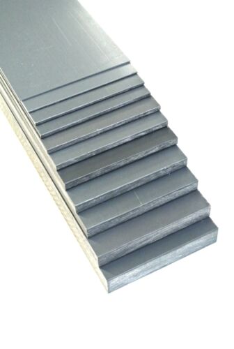 20mm Thick In Various Lengths Grey PVC Flat Engineering Plastic Sheet 1.5mm