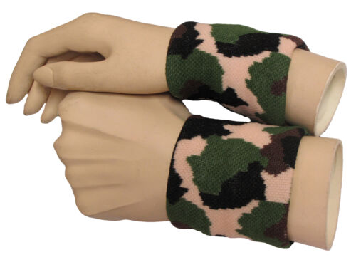 Camouflage(Beige,Green,Black) Nylon wristbands urban style(1 pair)