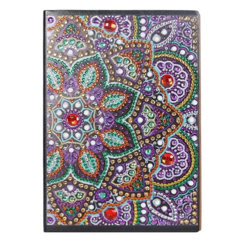 5D DIY Mandala Special Shaped Diamond Painting Notebook Diary Book Sketchbook 