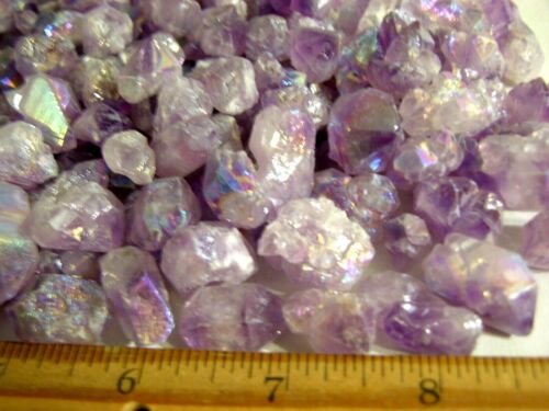 Angel Aura amethyst crystal cluster points 1/2-1 inch  40 piece lot 