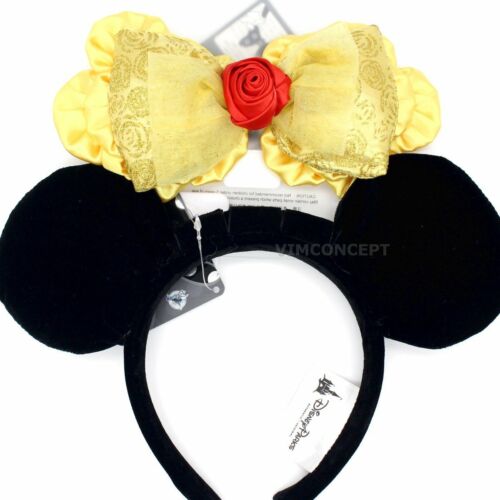 Authentic Disney Belle Interchangeable Bow Swap Your Bow with Minnie Headband 