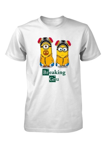 BREAKING BAD GRU DESPICABLE ME WALTER WHITE DANGER MASHUP ADULT T-SHIRT S-XXL
