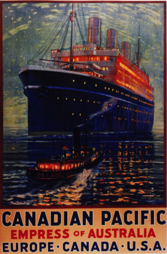 Decor Poster.Fine Graphic Art Design.Australian Steamship.Home Wall Art.679 