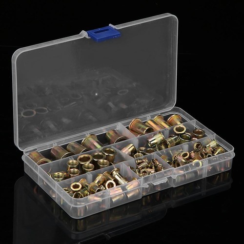 150pcs M3//M4//M5//M6//M8//M10//M12 Flachkopf Gewinde blind rivet Nut Insert Screw