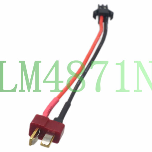Deans T-Plug Male To SM 2Pin male Adapter 10CM 20awg Wire LED RC battery FPV 