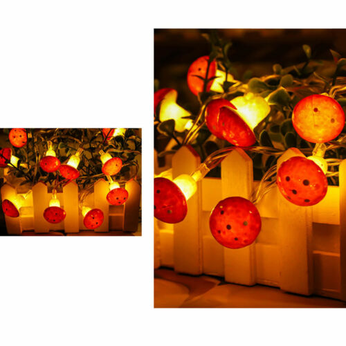 2/3M Mushroom String Lights Fairy-tale Lighting Battery Powered Party Decoration 