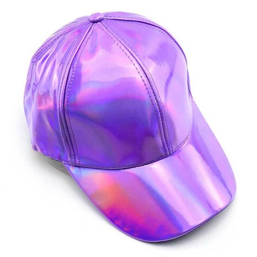 Fashion Unisex Baseball Cap Snapback Rainbow Reflective Laser Hat Adjustable US