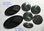 7pcs/set New 3D black carbon K logo badge emblem for KIA OPTIMA K5 2011-2018 