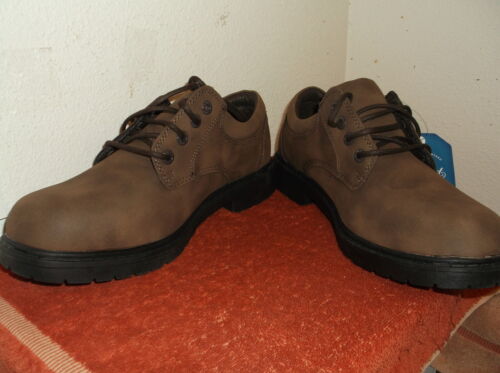 NEW FADED GLORY MEN/'S OXFORD w// LACES BROWN FAUX SUEDE LIKE FINISH CASUAL SHOES