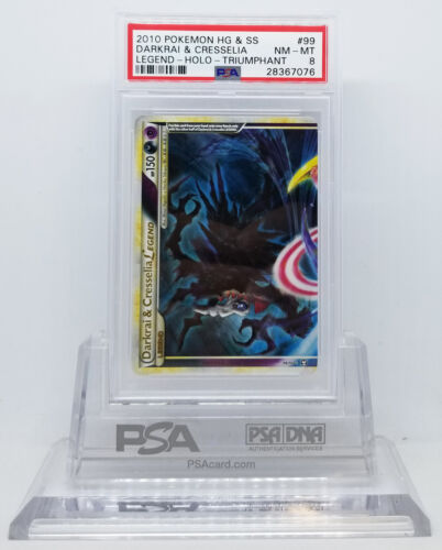 Collectible Card Games Pokemon Hgss Triumphant Darkrai Cresselia Legend Top 99 Holo Psa 8 Nm Mt Collectables Sloopy In