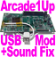 Arcade1Up USB mod service - Fix Sound & add USB Port + UART Pins to your board!