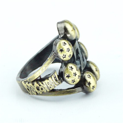 Anime DragonBall Z Goku Finger Ring Metal Hollow Cosplay Props Jewelry Fans Gift
