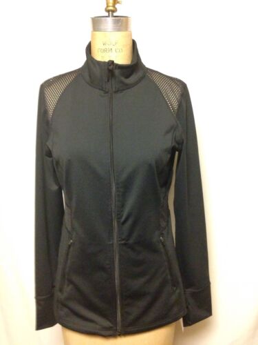 Details about  / Ideology Front Zip Fitness Jacket M Black 761099N250  NWT