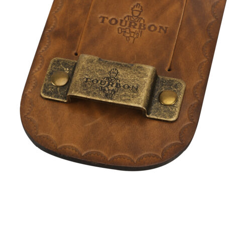 Tourbon Leather Tape Measure Holster Tool Holder fit 2" Belt Metal Clip Riveted 