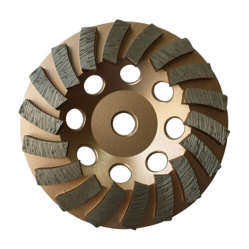 7/"x24 Seg Diamond Concrete Spiral Turbo Grinding Cup Wheels 5//8/"-11 Arbor