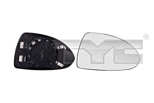 Side Mirror Glass Convex Heated RIGHT Fits OPEL Corsa Hatchback 2006