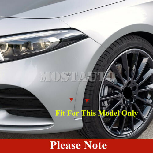 For Benz A-Class W177 A35 AMG Carbon Style Front Bumper Spoiler Air Intake Cover