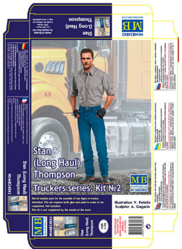 Truckers Series Long Haul Stan Thompson Plastic Figures 1//24 Master Box 24042