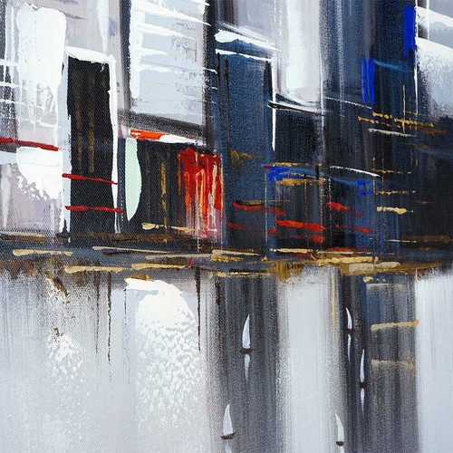 Bilder Drucke 100 Handgemaltes Wandbild Gemalde Xl 1x90cm Olgemalde Skyline New York Mobel Wohnen Dslr Zone Com