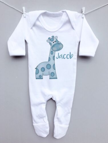 grow christening cross outfit gift Personalised baby sleepsuit romper suit