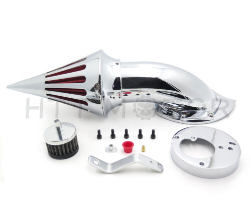 Spike Air Cleaner Intake Filter Kit For Honda Vtx1300 Vtx 1300 /'86-/'12 Chrome