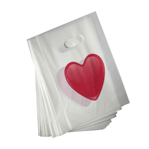 Sacs pochettes 100pcs Grand cœur rouge Sweet Treat Candy Sac cadeau