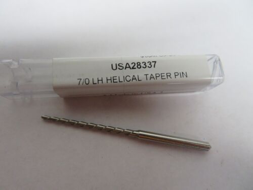 GREENFIELD DOALL 7//0 LH Left Hand Helical Taper Pin Reamer USA 28337