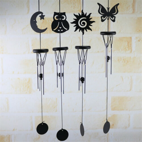 Details about  &nbsp;Retro Iron Wind Chime Windchime Vintage Hollow Owl Garden Hanging Decor CO
