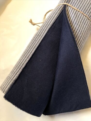 Levi’s x Target Table Runner Navy Blue Striped White 14 x 72 Cotton Fabric NEW 