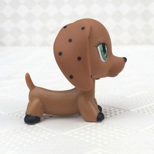 Littlest Pet Shop Rare LPS Dog Brown Dachshund Puppy Animal Figure Toy No Magnet